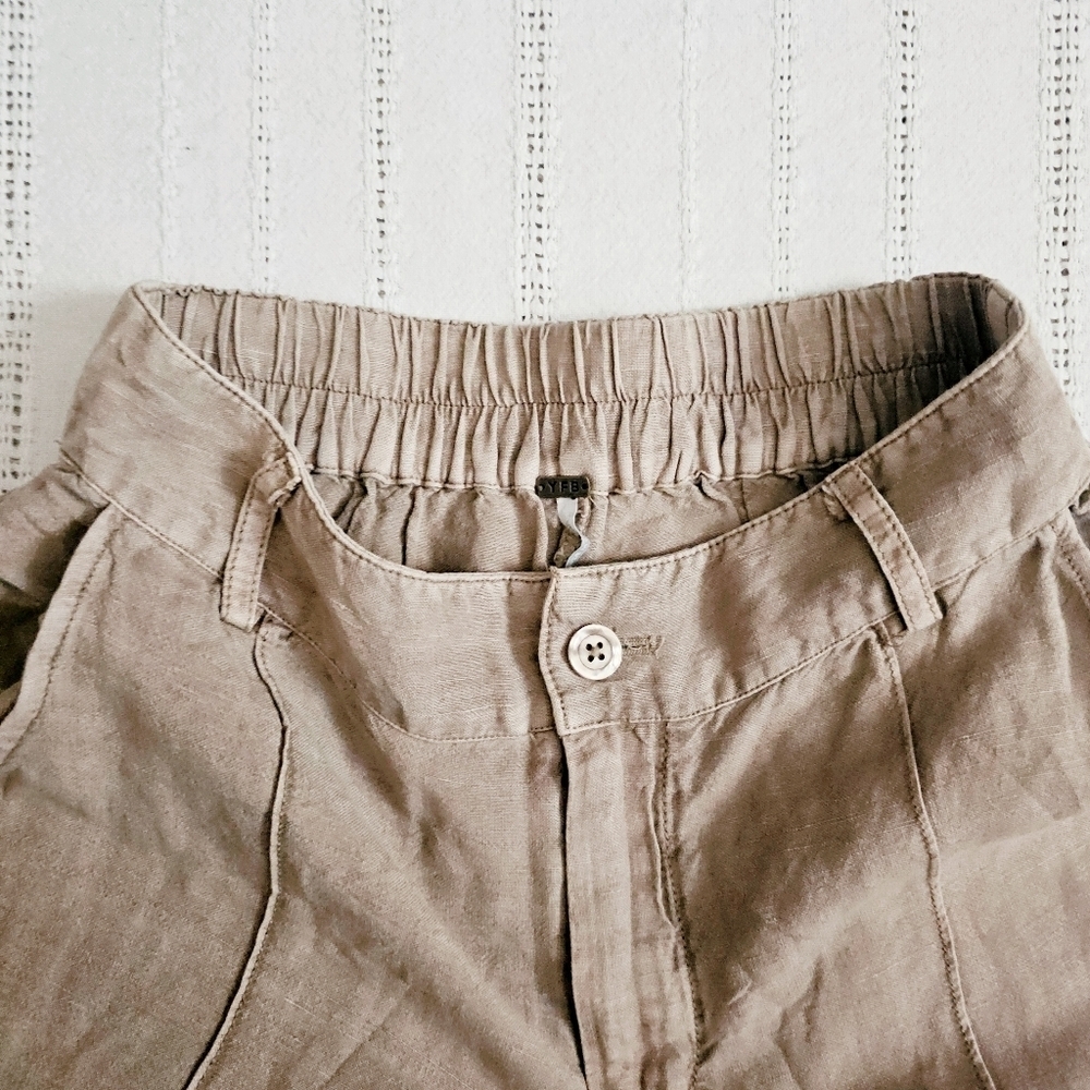 Young Fabulous & Broke Anthropologie Easton Wide Leg Linen Pants Preppy XS NWT - Picture 7 of 13